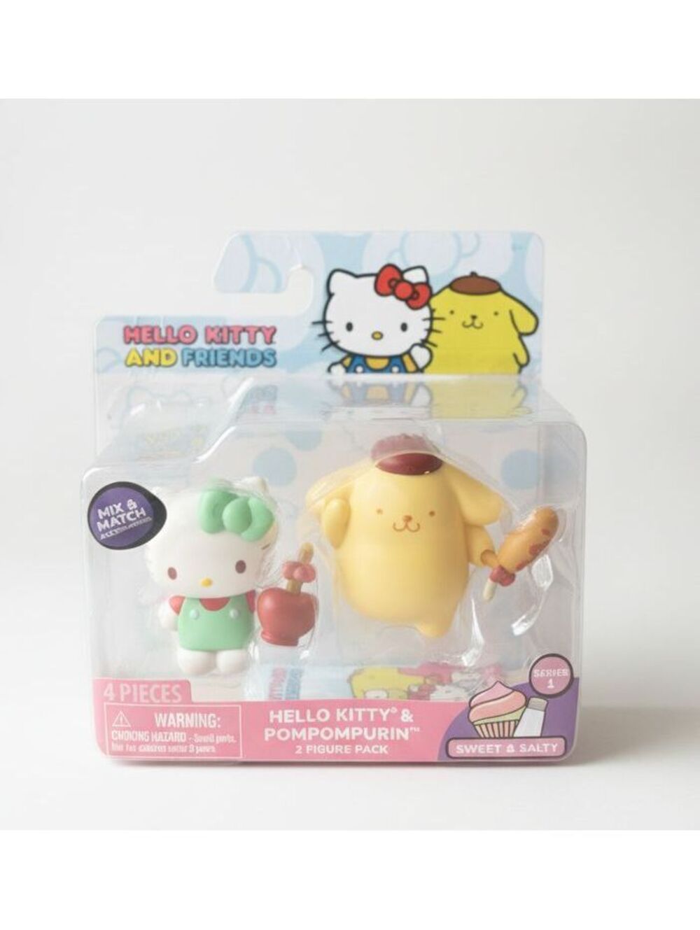 Sanrio Sweet & Salty Hello Kitty 2-Pack Mini Figures Pompompurin Series 1 NEW